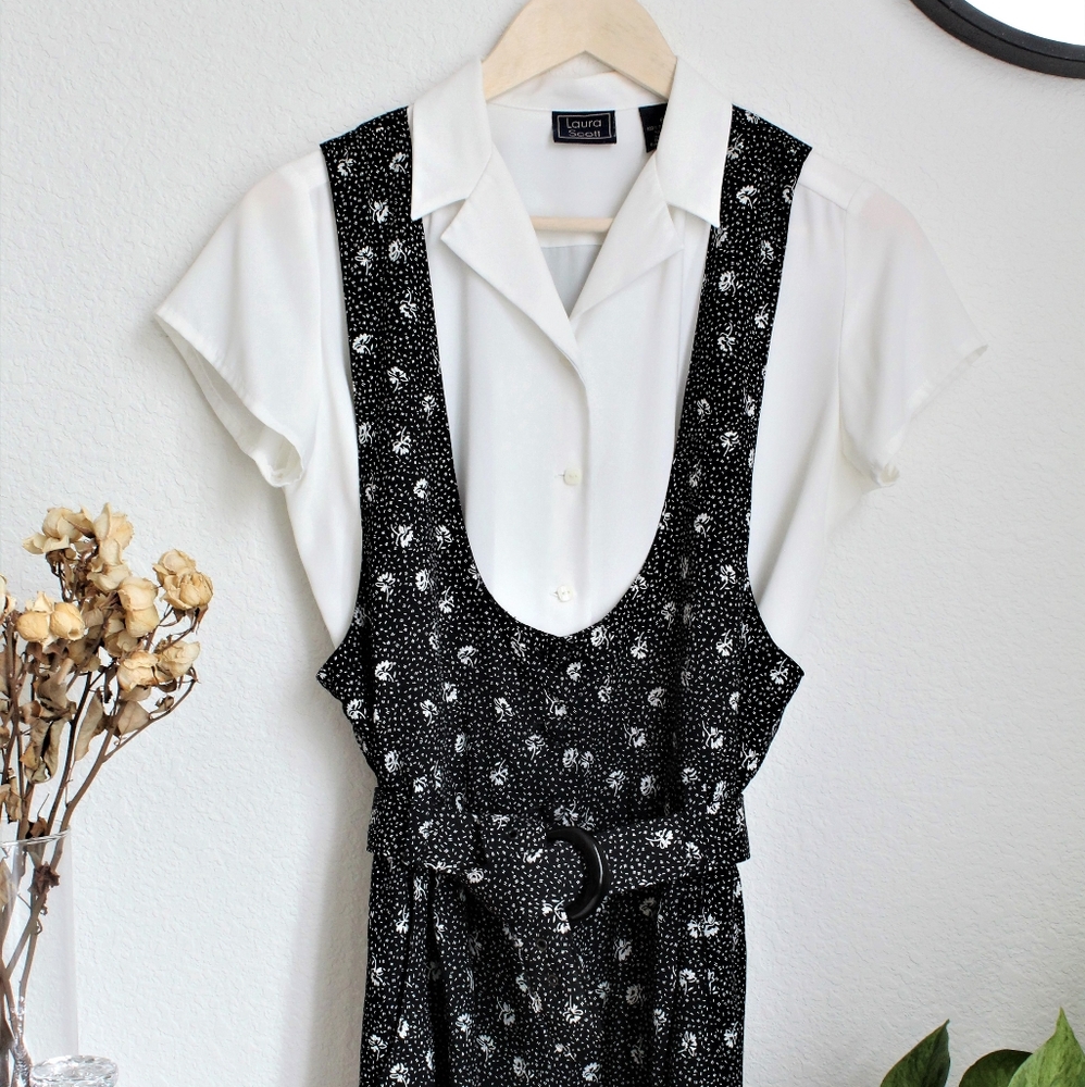 Vintage 80s/90s R. J. Stevens Button Down Dress
